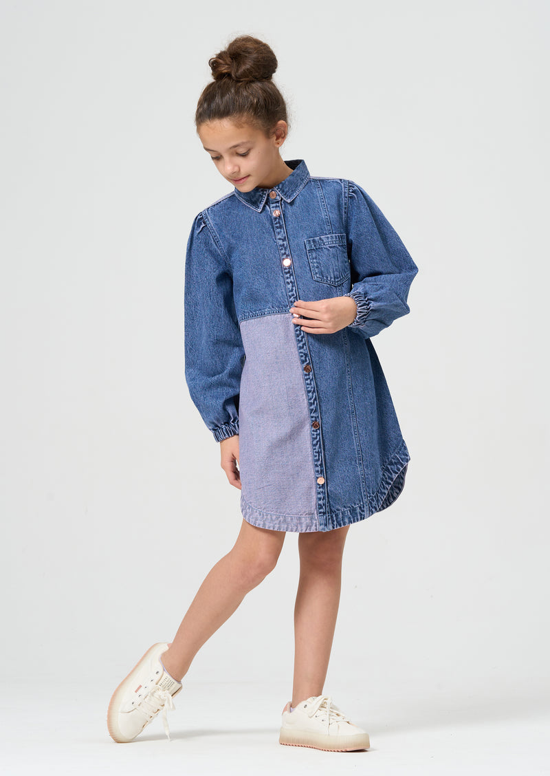 NEXT lilac denim l/s long oversized shirt / short dress size XS 6 - 8 UK  Worn 2 | eBay